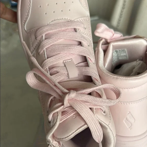 Pink High-Top Sneakers Girls  Size 2 - Picture 9 of 15